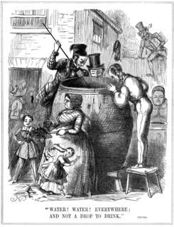 'Water! Water! Everywhere; and not a Drop to Drink', 1849. Artist: Unknown