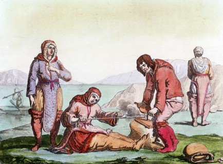 Natives of the Arctic, 1825-1835. Artist: Unknown