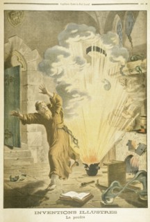 Berthold Schwart, 14th century German Franciscan monk and alchemist, 1901. Artist: Unknown
