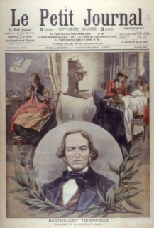 Barthelemy Thimonnier, 19th century French inventor, [1907]. Artist: Unknown