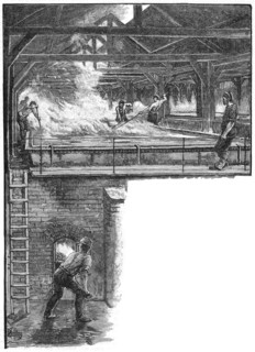 Shovelling salt at South Durham Salt Works, 1884. Artist: Unknown
