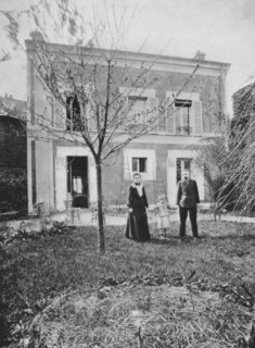Marie (1867-1934) and Pierre (1859-1906) Curie. Artist: Unknown