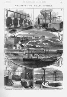 Joseph Crosfield & Son's soap factory at Bank Quarry, Warrington, Cheshire, 1886. Artist: Unknown