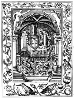 Thomas Norton's laboratory, c1477 (1652). Artist: Unknown