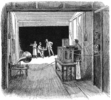 Thomas Edison's Kinetographic Theatre, c1891. Artist: Unknown