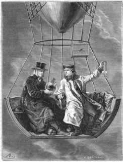 Jean Baptiste Biot and Joseph Louis Gay-Lussac, French scientists, 1804 (1870). Artist: Unknown