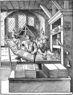 'The Printer's Workshop', 1568.   Artist: Jost Amman