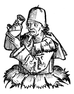 Gentile da Foligno, 14th century Italian physician, examining a sample of urine, 1493. Artist: Unknown