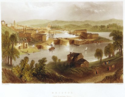 'Bristol from Rownham Ferry', 1841. Artist: Unknown