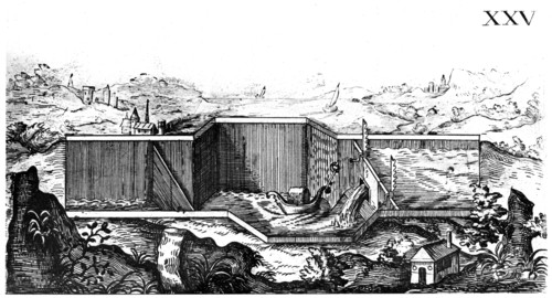 Pound lock, 1664. Artist: Unknown