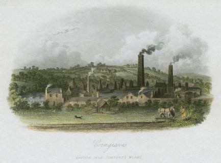British Iron Company's Works at Corngraves, near Halesowen, West Midlands, c1835. Artist: Unknown