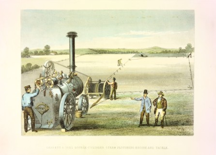 Steam ploughing tackle, c1860. Artist: Anon