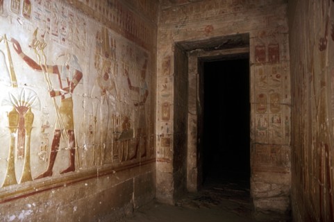 Wallpaintings, Temple of Sethos I, Abydos, Egypt, 19th Dynasty, c1280 BC. Artist: Unknown