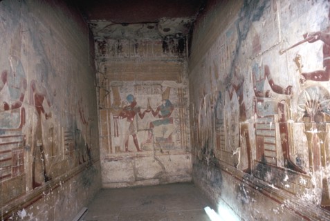Interior of the Horus Chapel, Temple of Sethos I, Abydos, Egypt, 19th Dynasty, c1280 BC. Artist: Unknown