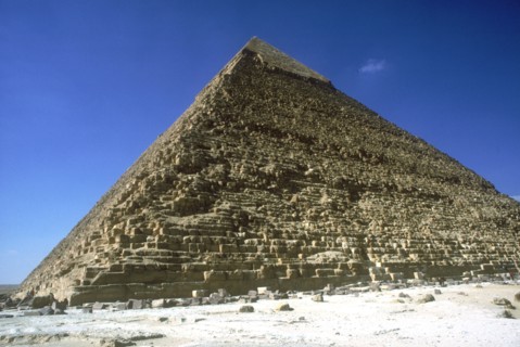 Pyramid of Khafre (Chephren), Giza, Egypt, 4th Dynasty, 26th century BC. Artist: Unknown