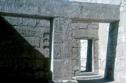 Reliefs of Ramesses III, Mortuary Temple of Rameses III, Medinat Habu, Egypt. c12th century BC. Artist: Unknown