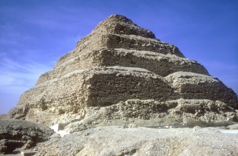 Step Pyramid of King Djoser (Zozer), Saqqara, Egypt, 3rd Dynasty, c2600 BC. Artist: Imhotep
