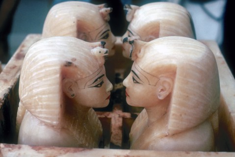 Canopic Jars from the Tomb of Tutankhamun. Artist: Unknown