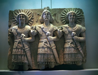 Sculpture in high relief of gods, Palmyra, c2nd - 1st century BC. Artist: Unknown