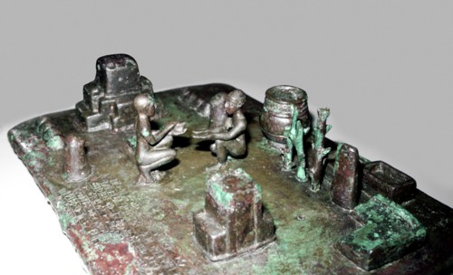 Bronze model of a cult place for ceremony of the rising of the sun, c1150 BC. Artist: Unknown