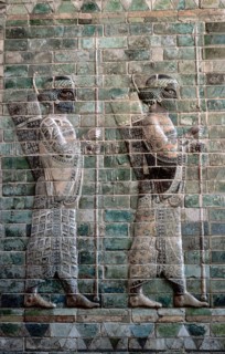 Relief showing archers of the Persian Royal Guard, Palace of Darius I, Susa, c500 BC. Artist: Unknown