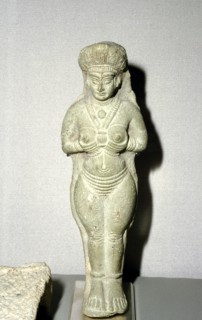 Terracotta statue of the goddess Astarte (Ishtar), Susa, Middle Elamite period, 1150 - 1100 BC. Artist: Unknown