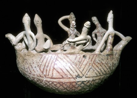 Model of a boat with people aboard, Cyprus, Middle Bronze Age, 2000-1600 BC. Artist: Unknown