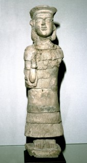 Terracotta statuette of the goddess Lama, Susa, 2nd millenium BC. Artist: Unknown