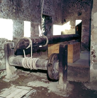 Wine-press in a house in Pompeii, Italy. Creator: Unknown.