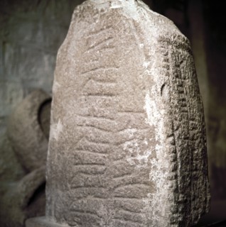 Stone with Runes & Celtic Oghams, Killaloe Church, Co.Clare, Eire. Artist: Unknown