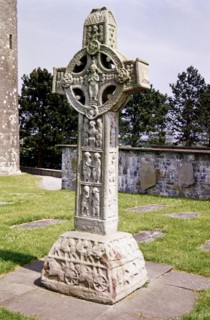 Irish Celtic High Cross, Clonmacnoise, Ireland. 9th century. Artist: Unknown