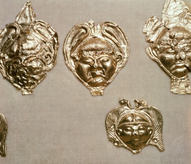 Celtic gold mounts, Birkenfeld, Germany, 5th - 4th century BC. Artist: Unknown
