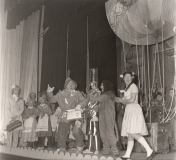 Scene from a Rowntree's employees' performance of The Wizard of Oz, 1966. Artist: Unknown