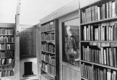 Inside the library, York, Yorkshire, 1928. Artist: Unknown