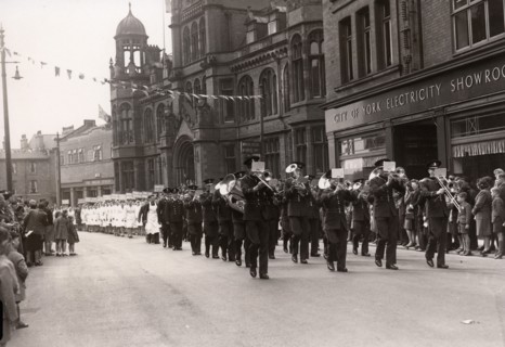 Victory parade in Clifford Street, York, Yorkshire, 1946. Artist: Unknown
