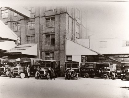 Caley Delivery Vehicles, Norwich, Norfolk, 1923. Artist: Unknown