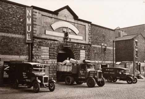 A depot of NMU (Northern Motor Utilties Ltd), 1927. Artist: Unknown