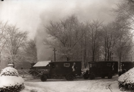 A convoy of Rowntree delivery vans, York, Yorkshire, 1929. Artist: Unknown