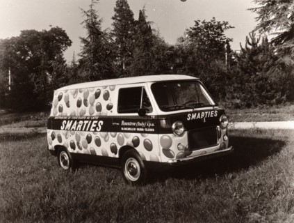 A van advertising Smarties, Italy, 1967. Artist: Unknown