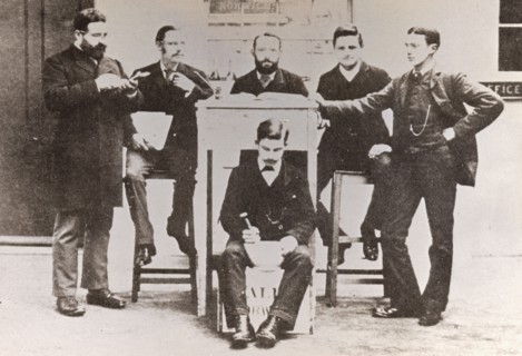 Office staff of Caley, Norwich, Norfolk, 1885. Artist: Unknown