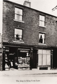 The first Mackintosh confectionery shop in Halifax, West Yorkshire, 1890. Artist: Unknown