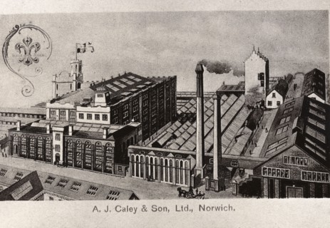 Post card of the Caley confectionery factory,  Norwich, Norfolk, 1901. Artist: Unknown