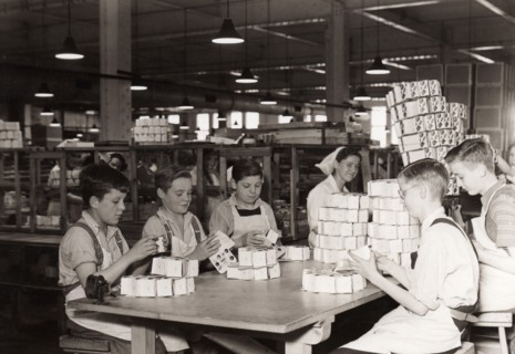 Packing department, Rowntree factory, York, Yorkshire, 1940. Artist: Unknown