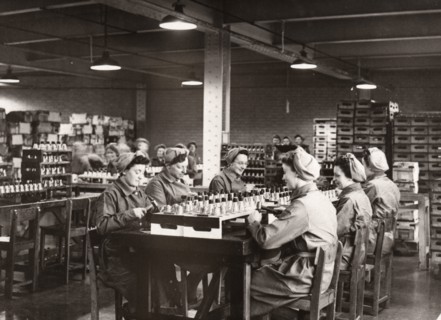 Munitions work, County Industries, York, Yorkshire, 1943. Artist: Unknown