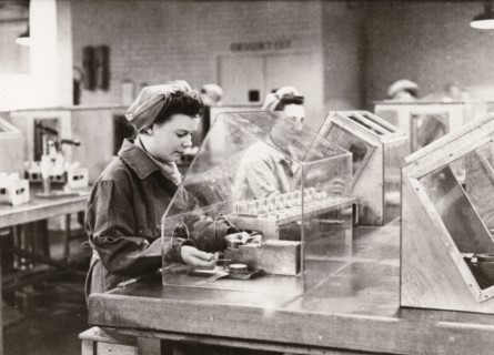 Munitions work, County Industries, York, Yorkshire, 1943. Artist: Unknown
