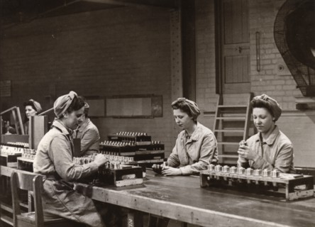 Munitions work, County Industries, York, Yorkshire, 1943. Artist: Unknown