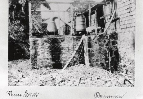 A rum still, Dominica, 1897. Artist: Unknown