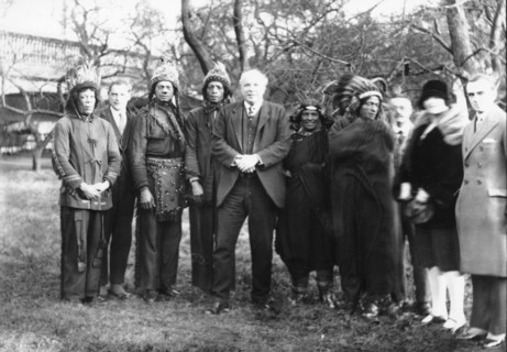 A group of native Americans in traditional costume, 1922. Artist: Unknown