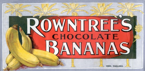 Box top for Rowntree's Chocolate Bananas, 1910s. Artist: Unknown