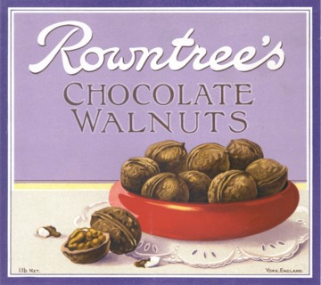 Box top for Rowntree's Chocolate Walnuts, 1910s. Artist: Unknown